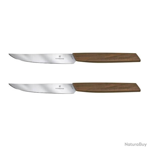 6.9000.12G Set couteaux � steak Victorinox Swiss Modern 12cm