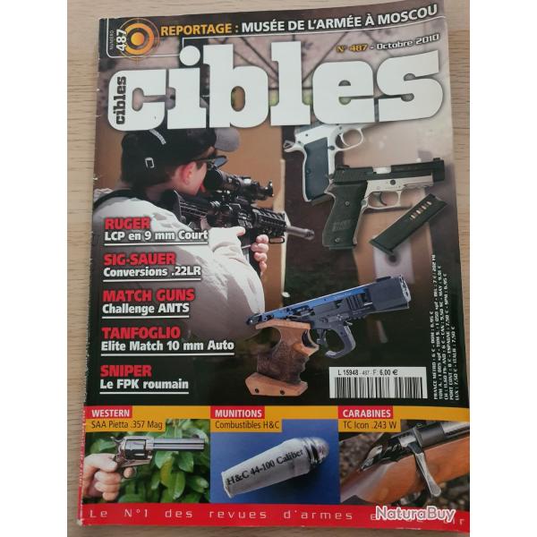 Revue Cible N 487 Ruger Sig Sauer conversion 22 Tanfoglio Sniper SAA Pietta carabine TC Icon