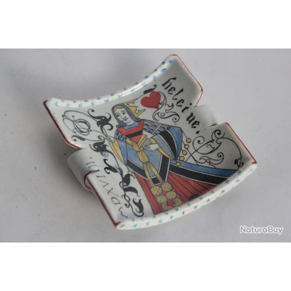 �mile GALL� Vide poche porcelaine dame de coeur