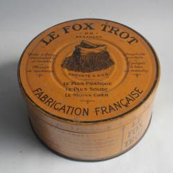 Boîte tôle lithographiée Balai Fox-Trot B.B Besançon