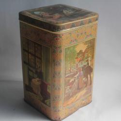 Boîte tôle lithographiée Confiserie Henri Rossier Lausanne Suisse