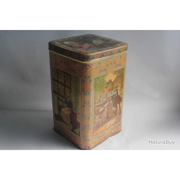 Bo�te t�le lithographi�e Confiserie Henri Rossier Lausanne Suisse