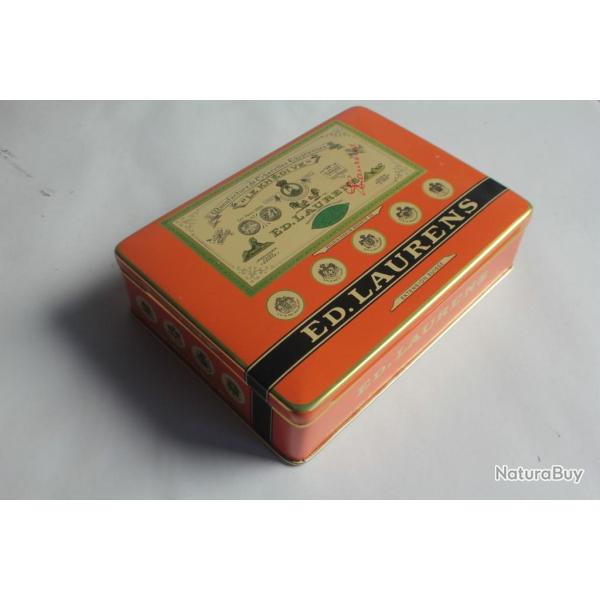 Boite a cigarettes ED. LAURENS Orange Kh�dive Suisse lithographi�e
