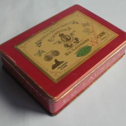Boîte à cigarettes ED. LAURENS Rouge Khédive Suisse tôle lithographiée