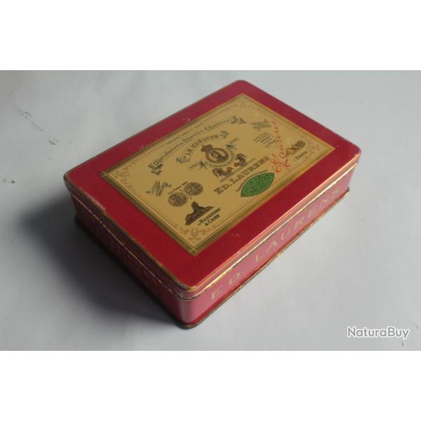 Bo�te � cigarettes ED. LAURENS Rouge Kh�dive Suisse t�le lithographi�e