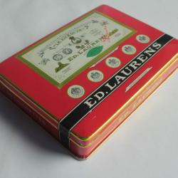 Boîte à cigarettes ED. LAURENS Rouge Khédive Suisse tôle lithographiée