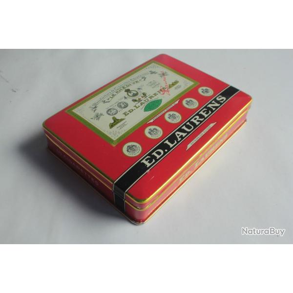 Bo�te � cigarettes ED. LAURENS Rouge Kh�dive Suisse t�le lithographi�e