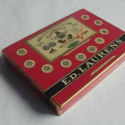 Boîte à cigarettes ED. LAURENS Rouge Khédive Suisse tôle lithographiée