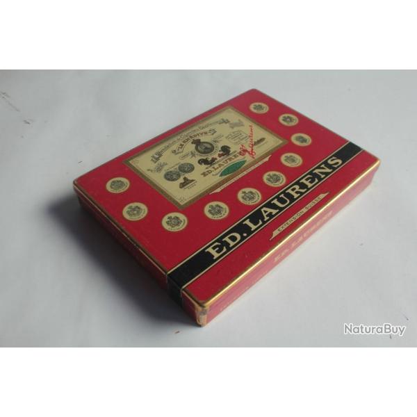 Bo�te � cigarettes ED. LAURENS Rouge Kh�dive Suisse t�le lithographi�e