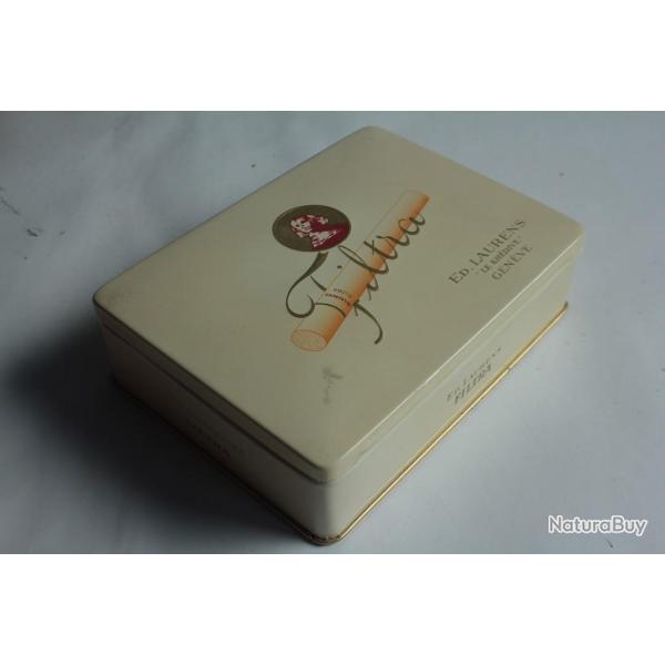 Bo�te � cigarettes t�le lithographi�e ED. LAURENS Kh�dive Filtra tabac
