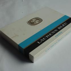 Boîte à cigarettes tôle lithographiée ED. LAURENS Bleu tabac