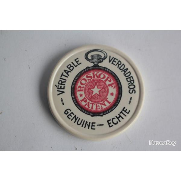 Miroir de poche publicitaire Horloger Roskopf Suisse Montre