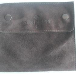 PATEK PHILIPPE Housse daim marron Service Pouch