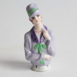 Demi figurine porcelaine Garçonne Art Déco
