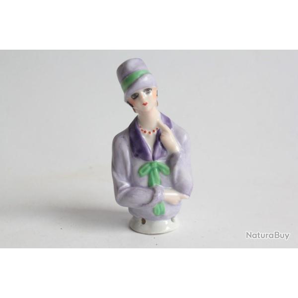 Demi figurine porcelaine Gar�onne Art D�co