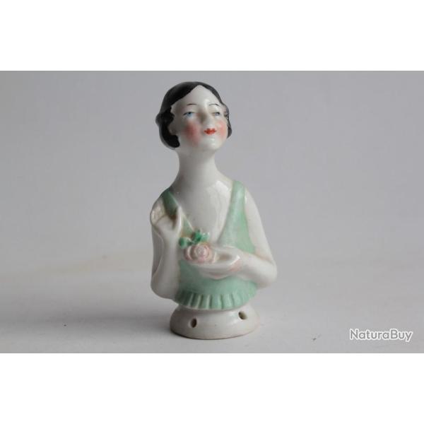 Demi figurine porcelaine Femme Art Dco