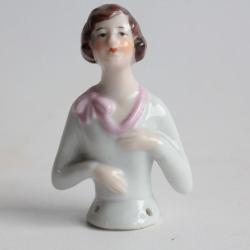 Demi figurine porcelaine Femme Art Déco