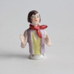 Demi figurine porcelaine Femme Art Déco
