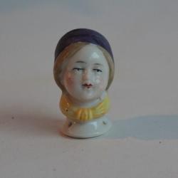 Demi figurine porcelaine Tête de Femme