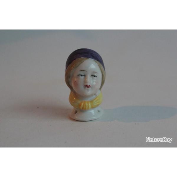 Demi figurine porcelaine Tte de Femme