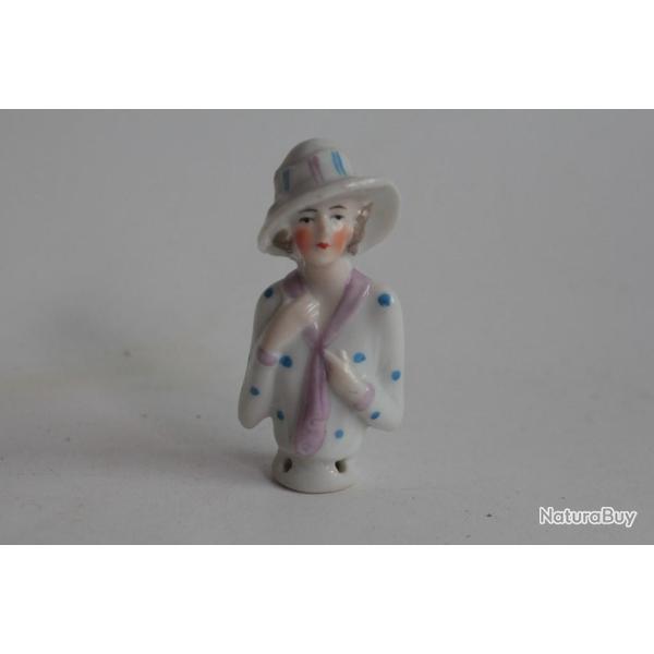 Demi figurine porcelaine Femme Art Dco