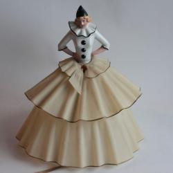 Veilleuse Demi figurine porcelaine Colombine celluloïd