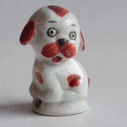 Demi figurine porcelaine Chien