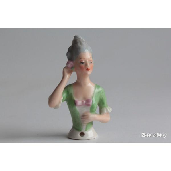 Demi figurine porcelaine Femme Marquise