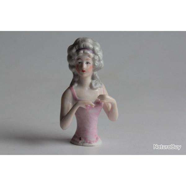 Demi figurine porcelaine Femme Marquise bras dtachs