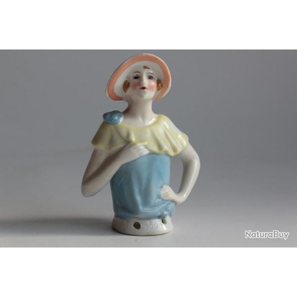 Demi figurine porcelaine Gar�onne Art d�co