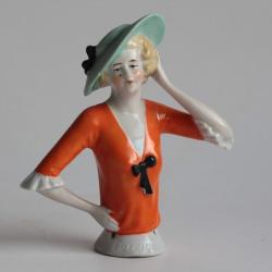 Demi figurine porcelaine Femme