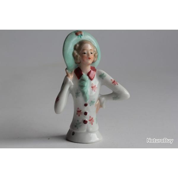 Demi figurine porcelaine Femme Art d�co