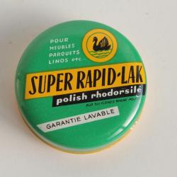 Ancienne bo&icirc;te &eacute;chantillon Encaustique Super Rapid-Lak
