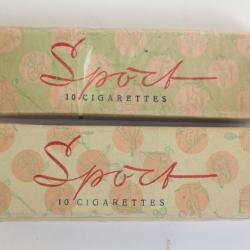 2 Boites &agrave; cigarettes carton Sport