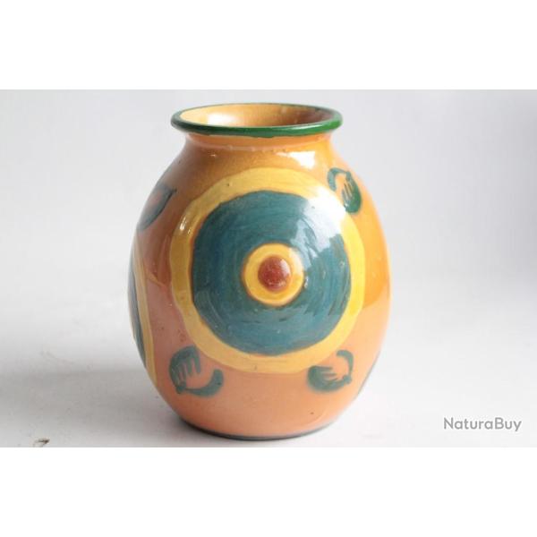 Vase terre verniss�e Ferney Voltaire Savoie Art d�co