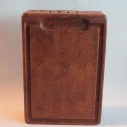 Planche &agrave; d&eacute;couper Range couteaux design Bois Nissen Danemark