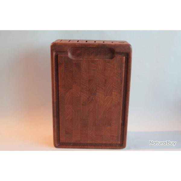 Planche � d�couper Range couteaux design Bois Nissen Danemark