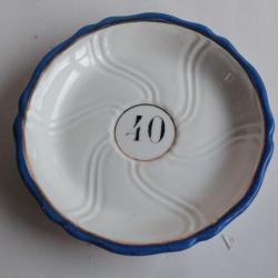 Sous-verre absinthe porcelaine Bistrot