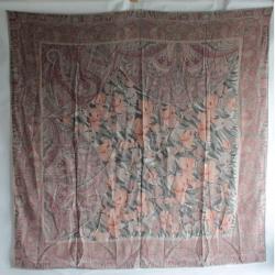 Grand foulard carr&eacute; soie Vidivi Italie