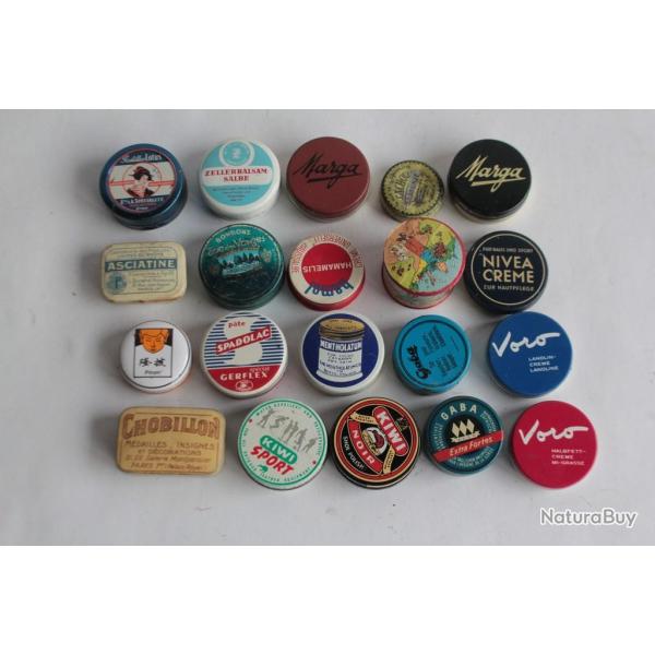 20 Anciennes bo�tes publicitaire �chantillons m�dicaments pharmacie beaut�