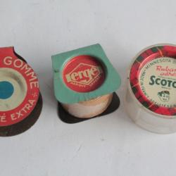 Ancienne bo&icirc;tes publicitaire &Eacute;chantillons scotch