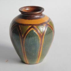 Vase terre verniss&eacute;e Ren&eacute; NICOLE Poterie Savoyarde