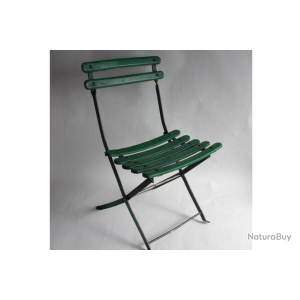 Ancienne Chaise de jardin pliante pour enfant