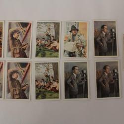 11 Vignettes Burger Stumpen cigarettes propagande Allemagne 1930