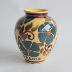 Vase terre vernissée René NICOLE Poterie Le pavillon Versoix