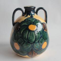 Vase terre vernissée René NICOLE Poterie Savoyarde