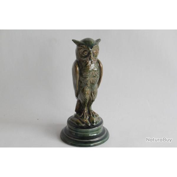 Ancien Hibou terre verniss�e