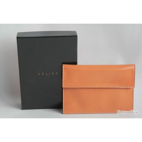CELINE Portefeuille cuir marron neuf