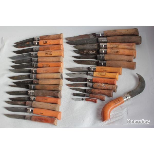 Lot 29 Couteaux OPINEL