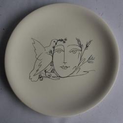 Assiette Pablo Picasso Colombe de la Paix